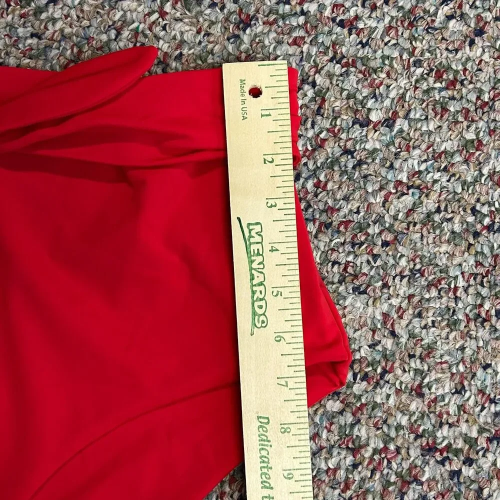 Mara Hoffman Women's NWOT Jay Red High Waist Tie-Front Swim Bottoms Size 2X